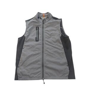 Peter Millar Men’s Gray Hyperlight Fuse Hybrid Vest Size Medium